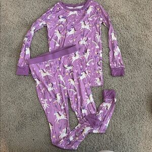 Little Sleepues-Purple Unicorn Pajama Set